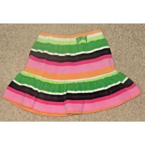 Gymboree Cheery All the Way Striped Fleece Skirt
